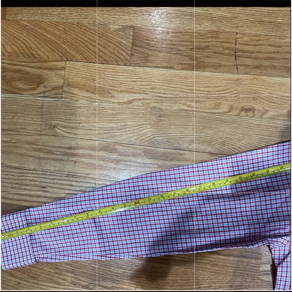 Eton Dress shirt Red/White plaid shirt Sz 16.5 - Picture 10 of 10